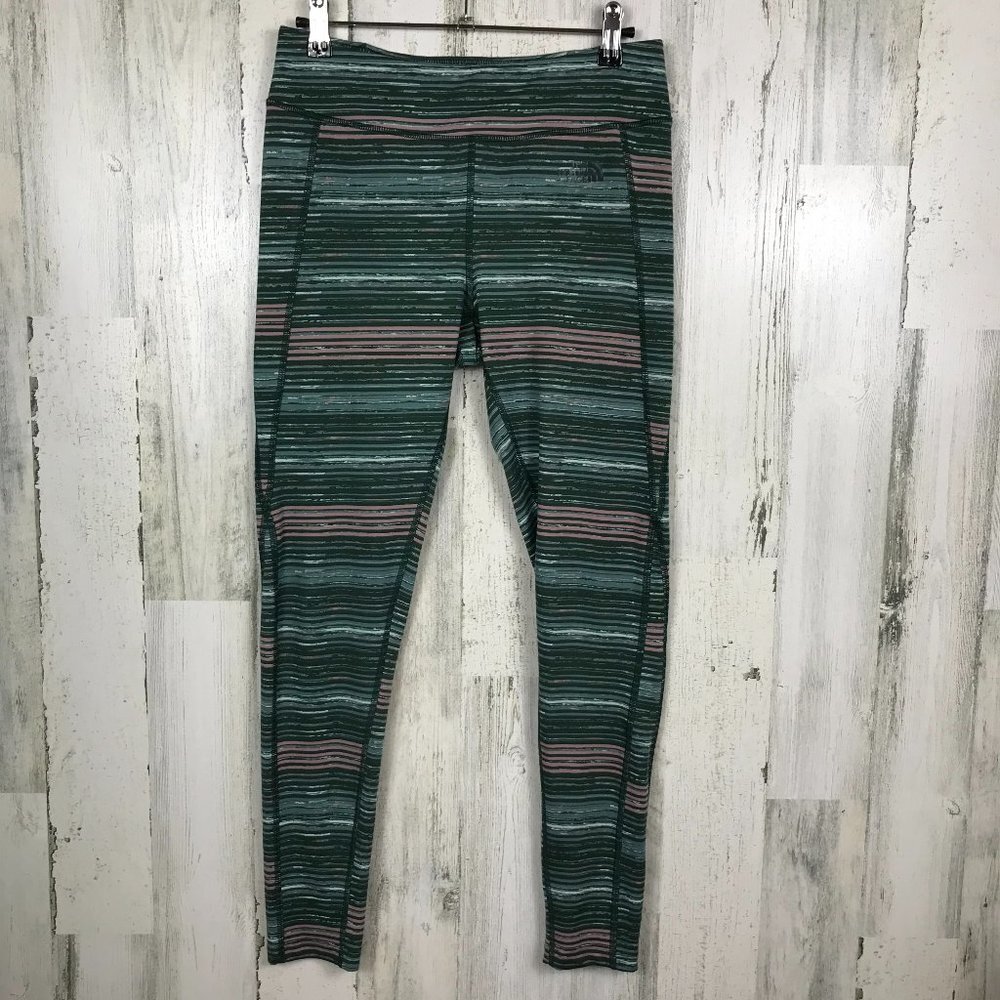 The North Face leggings activewear Flashdry green pink‎ M gym workout sporty